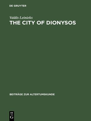 cover image of The City of Dionysos